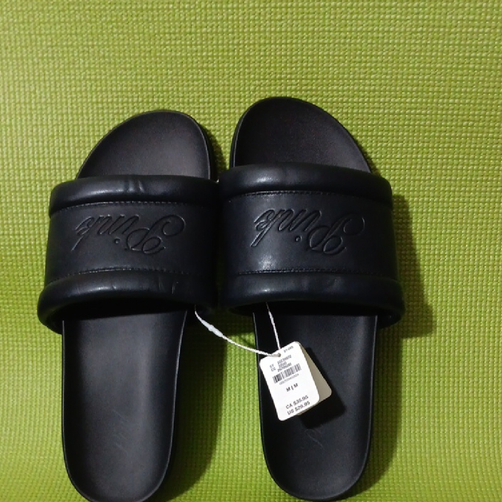 Black Slide Sandals